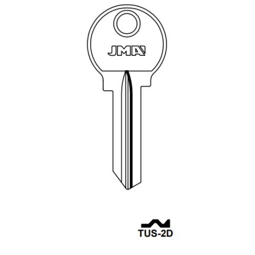 Key blank TUS-2D