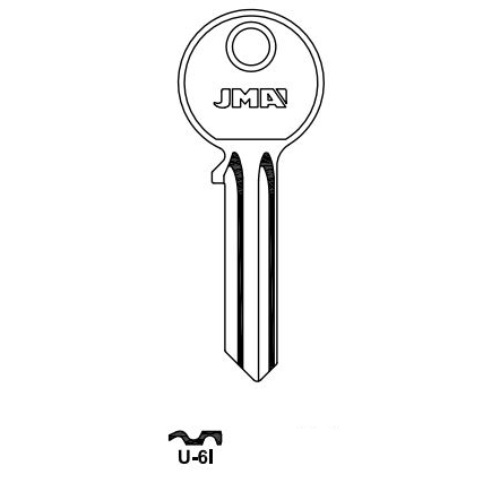 Key blank U-6I
