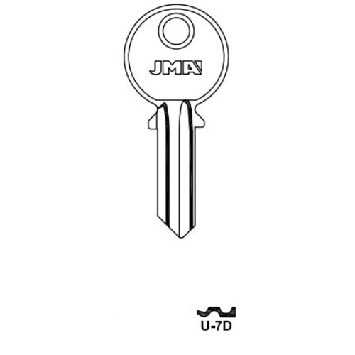 Key blank U-7D