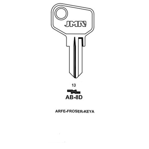 Key blank AB-8D