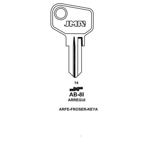 Key blank AB-8I