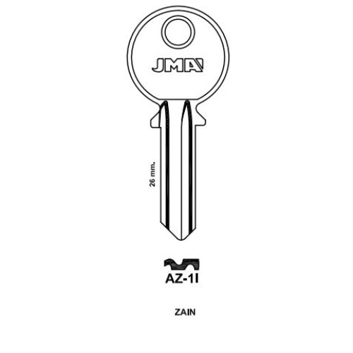 Key blank AZ-1I