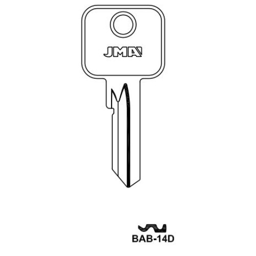Key blank BAB-14D