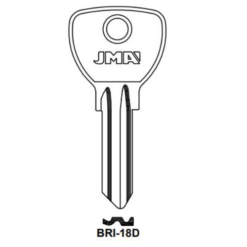 Key blank BRI-18D