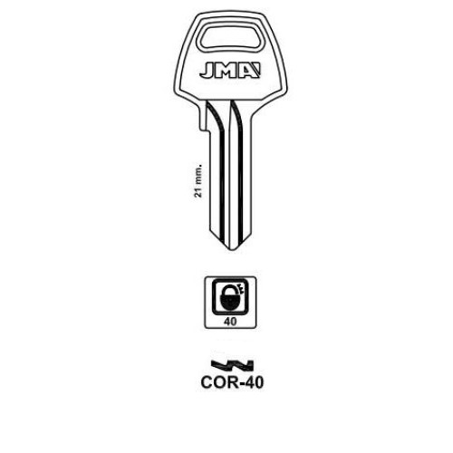 Key blank COR-40