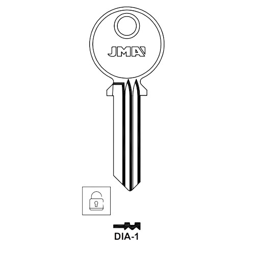 Key blank DIA-1