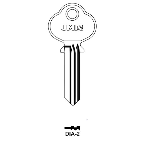 Key blank DIA-2