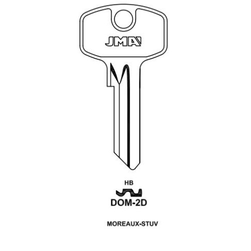 Key blank DOM-2D