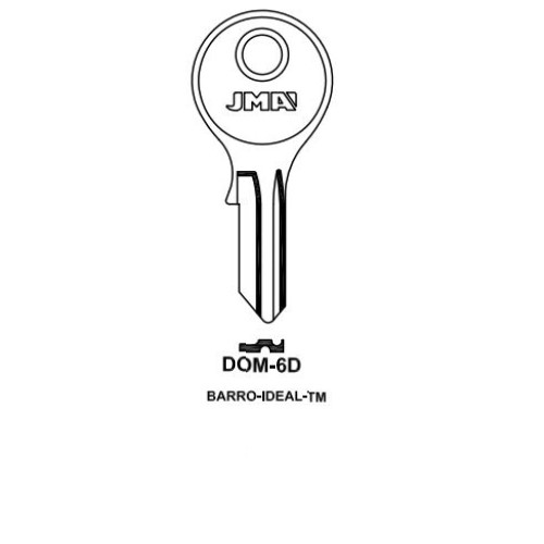 Key blank DOM-6D