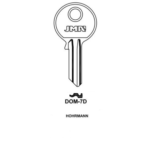 Key blank DOM-7D