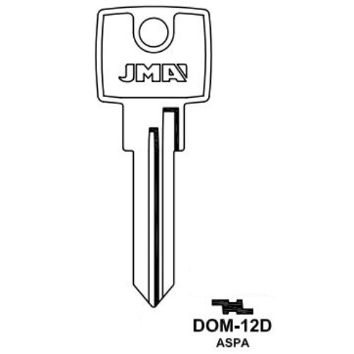 Key blank DOM-12D