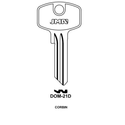 Key blank DOM-21D