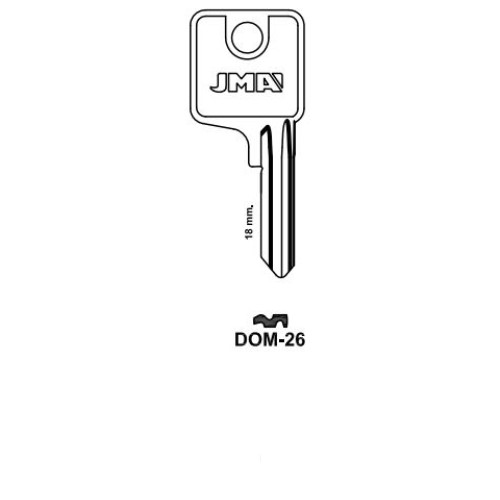 Key blank DOM-26