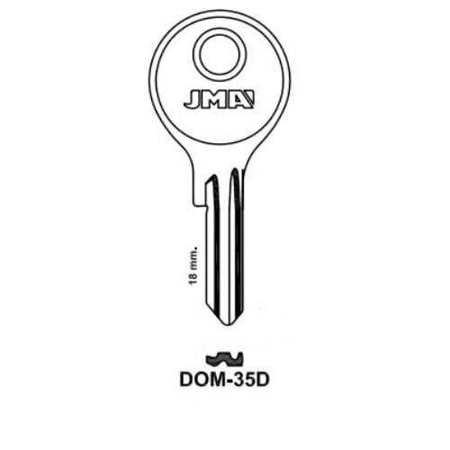 Key blank DOM-35D
