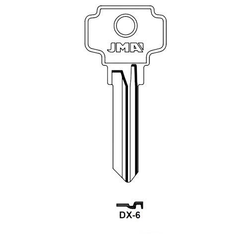 Key blank DX-6