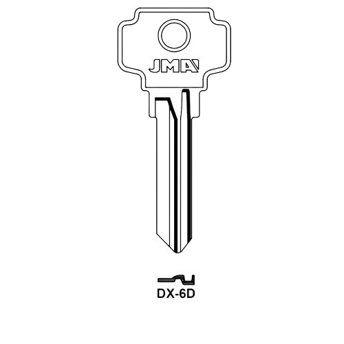 Key blank DX-6D