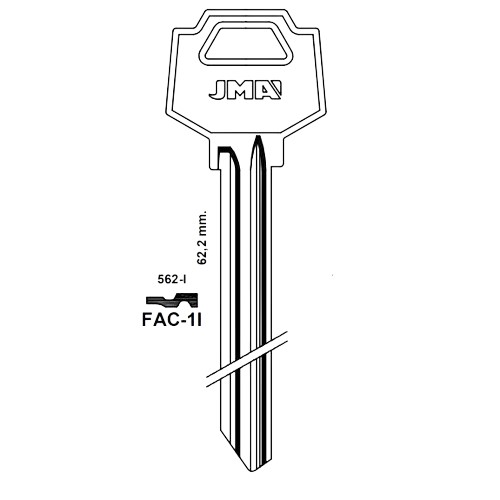 Key blank FAC-1I