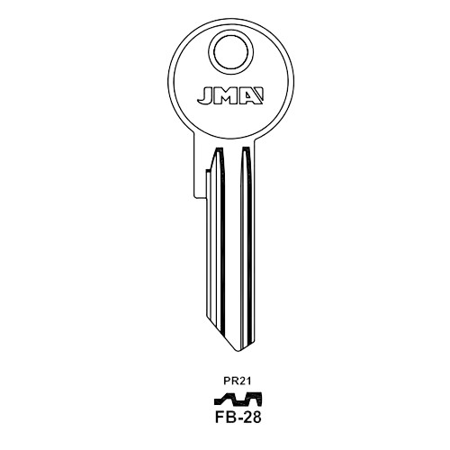 Key blank FB-28