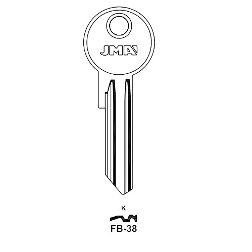 Key blank FB-38