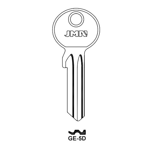 Key blank GE-5D