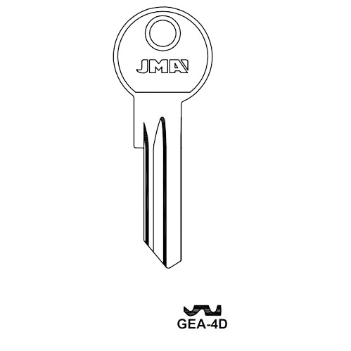Key blank GEA-4D
