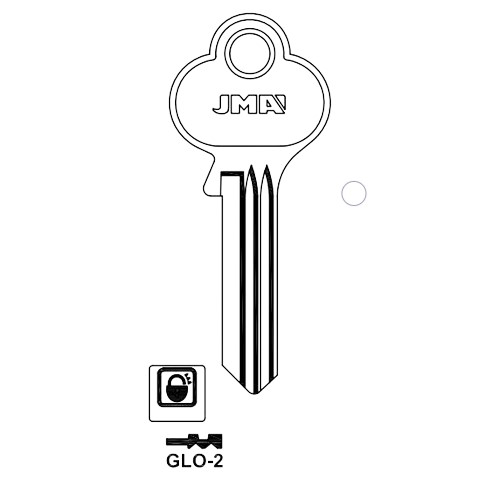 Key blank GLO-2
