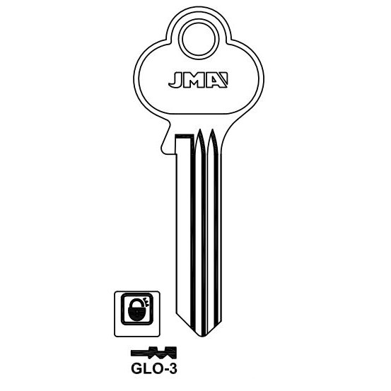 Key blank GLO-3