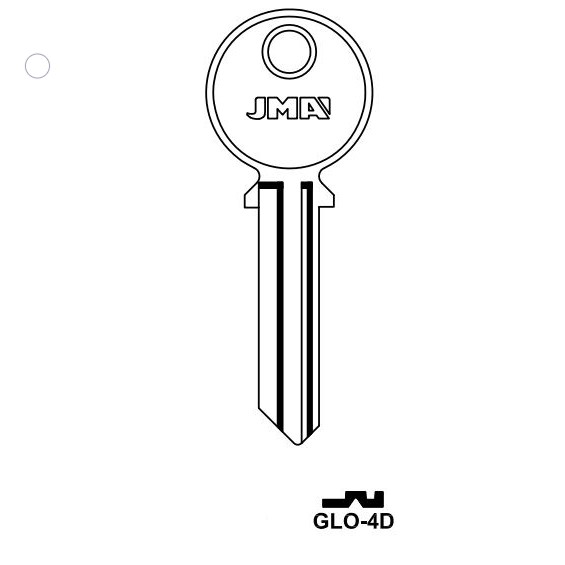 Key blank GLO-4D