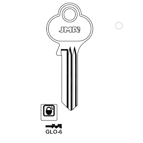 Key blank GLO-6