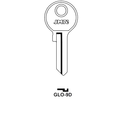 Key blank GLO-9D