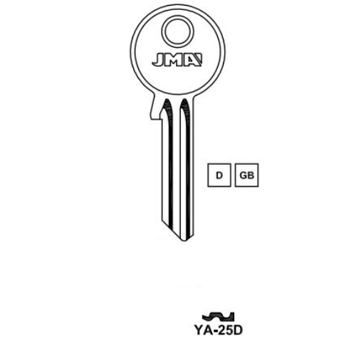 Key blank YA-25D