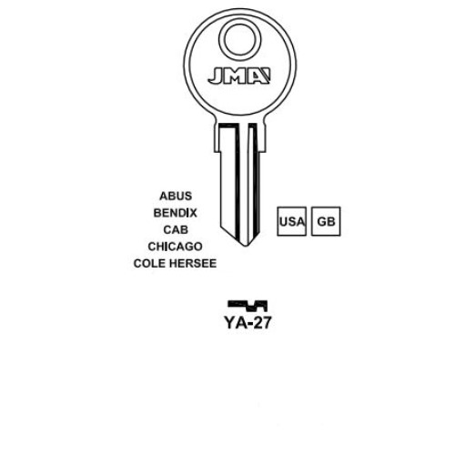 Key blank YA-27
