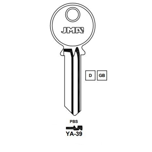 Key blank YA-39