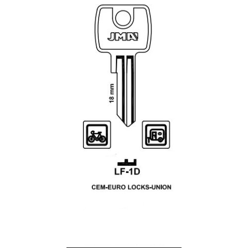 Key blank LF-1D