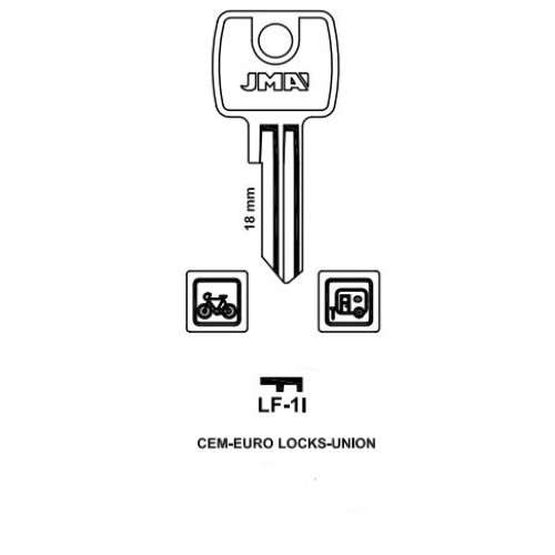 Key blank LF-1I