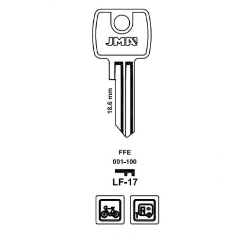 Key blank LF-17