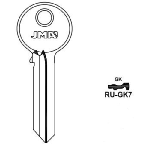 Key blank RU-GK7