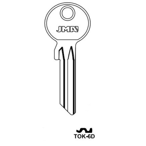 Key blank TOK-6D