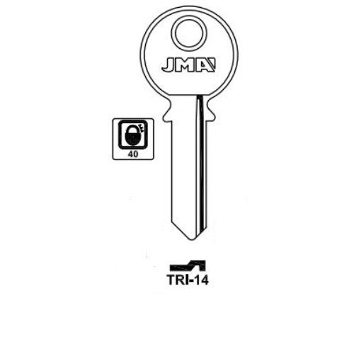Key blank TRI-14
