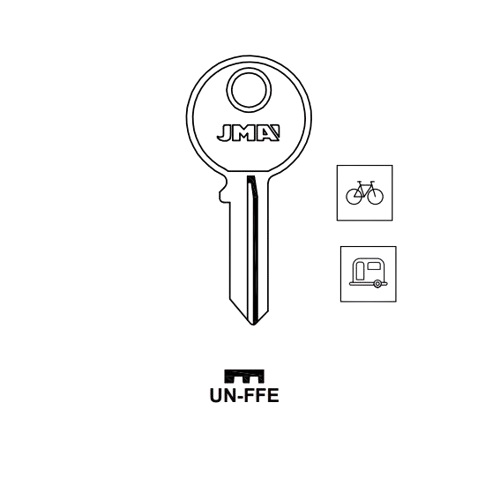 Key blank UN-FFE