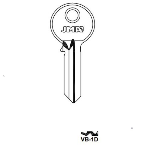 Key blank VB-1D