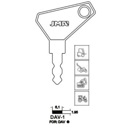 Key blank DAV-1
