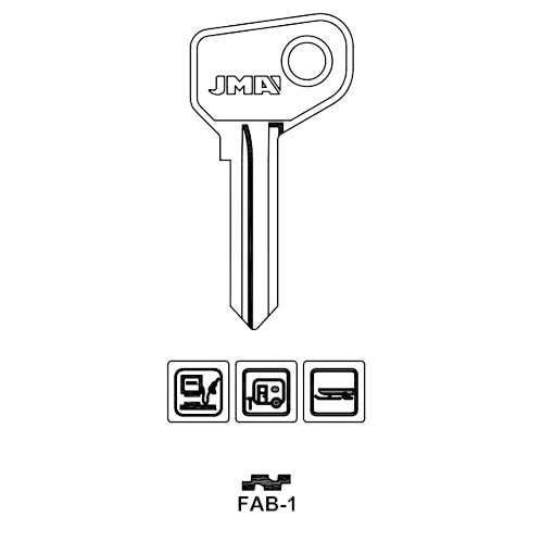 Key blank FAB-1