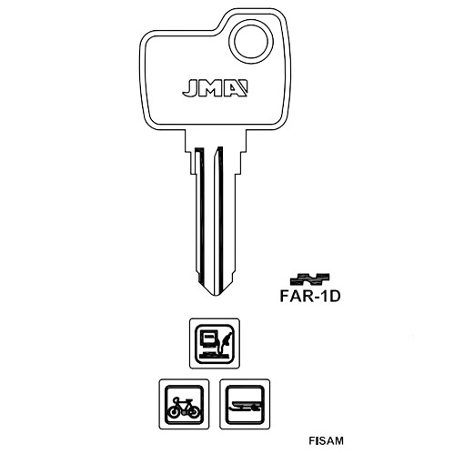 Key blank FAR-1D
