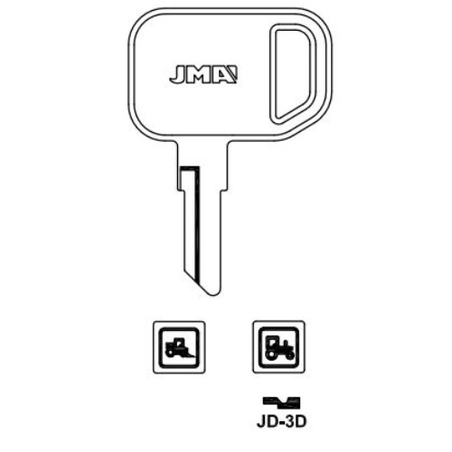 Key blank JD-3D