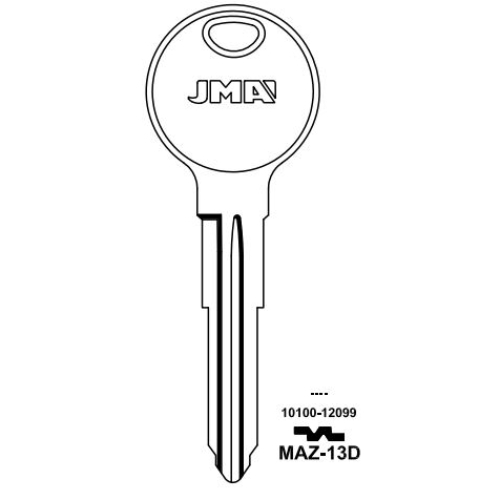 Key blank MAZ-13D