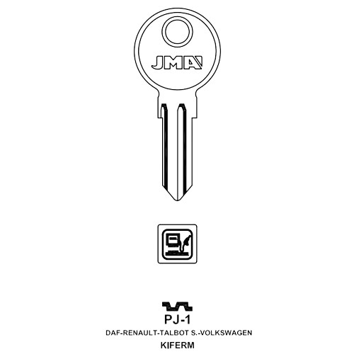 Key blank PJ-1