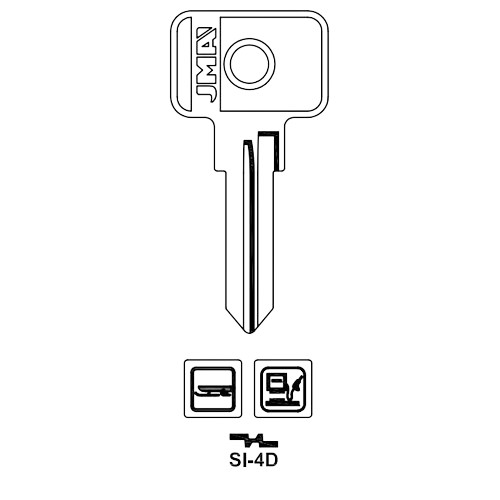 Key blank SI-4D