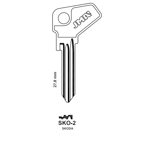 Key blank SKO-2