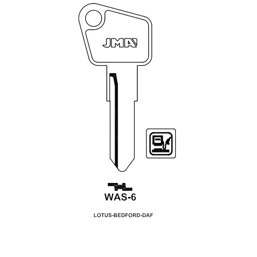 Key blank WAS-6
